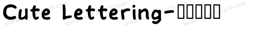 Cute Lettering字体转换